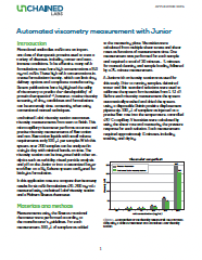 Automated viscometry measurement with Junior