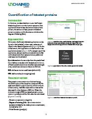 Quantification of labeled proteins