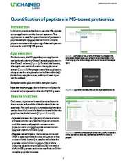 Quantification of peptides in MS-based proteomics