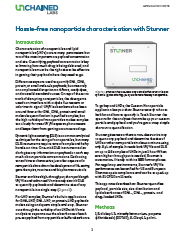 Hassle-free nanoparticle characterization with Stunner