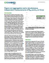 Figure out aggregation early: simultaneous, independent measurements of B<sub>22</sub> and k<sub>D</sub>