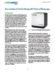 Size matters in Uncle’s Sizing with Thermal Ramp app