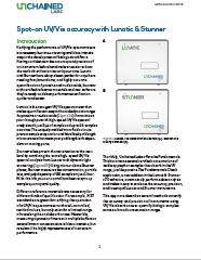 Spot-on UV/Vis accuracy with Lunatic & Stunner